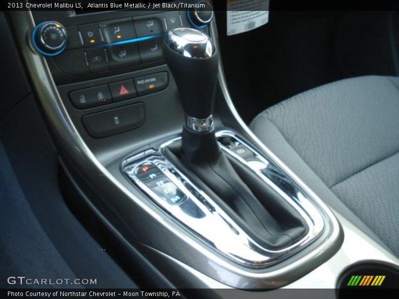 Atlantis Blue Metallic / Jet Black/Titanium 2013 Chevrolet Malibu LS
