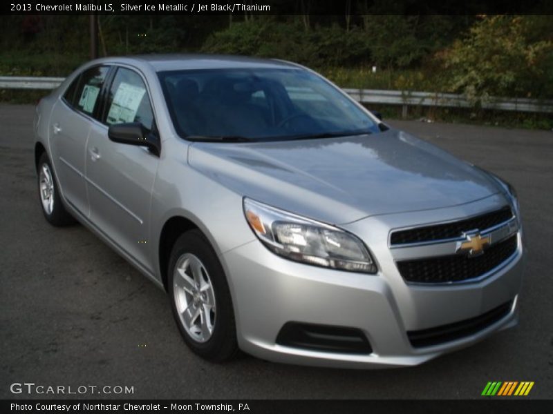 Silver Ice Metallic / Jet Black/Titanium 2013 Chevrolet Malibu LS