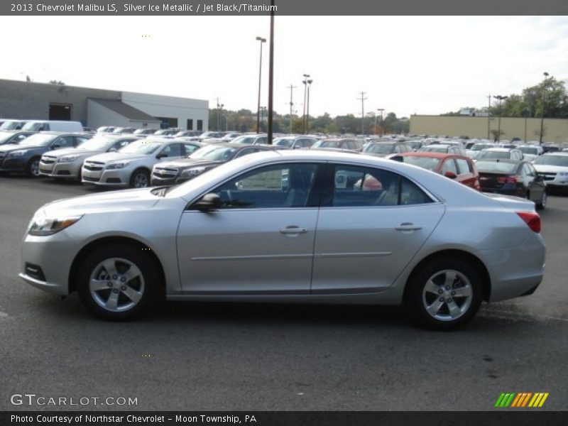 Silver Ice Metallic / Jet Black/Titanium 2013 Chevrolet Malibu LS