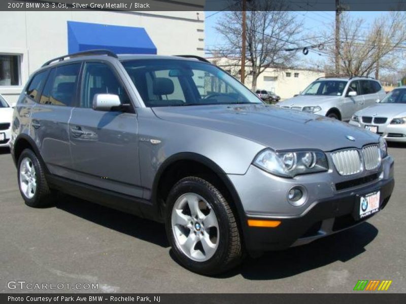 Silver Grey Metallic / Black 2007 BMW X3 3.0si