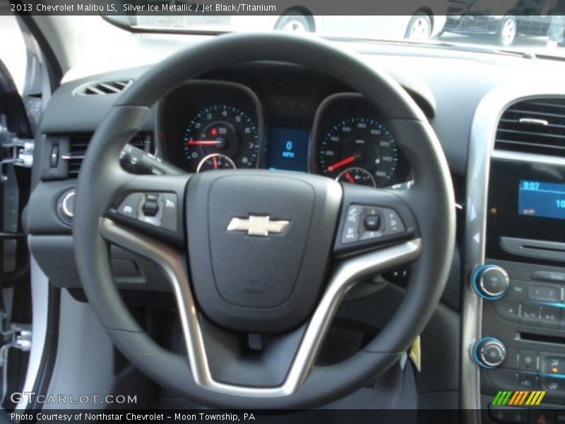 Silver Ice Metallic / Jet Black/Titanium 2013 Chevrolet Malibu LS