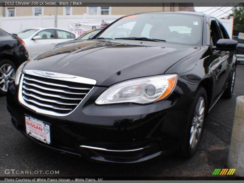 Black / Black 2012 Chrysler 200 LX Sedan