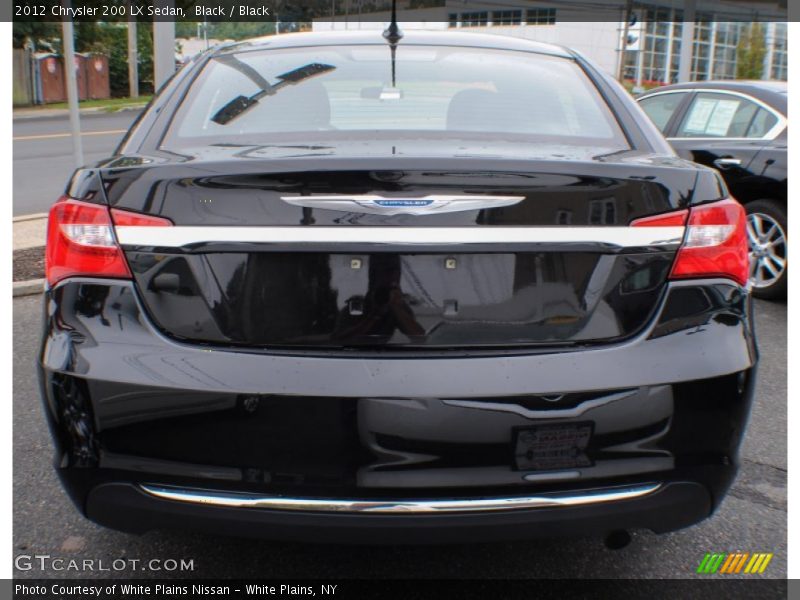 Black / Black 2012 Chrysler 200 LX Sedan