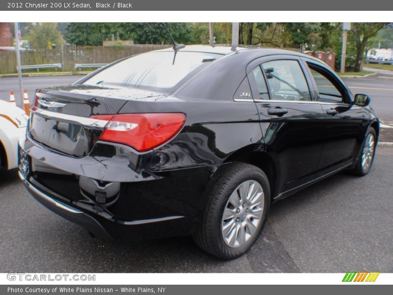 Black / Black 2012 Chrysler 200 LX Sedan