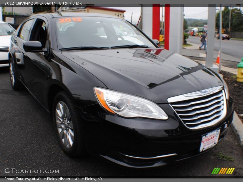 Black / Black 2012 Chrysler 200 LX Sedan