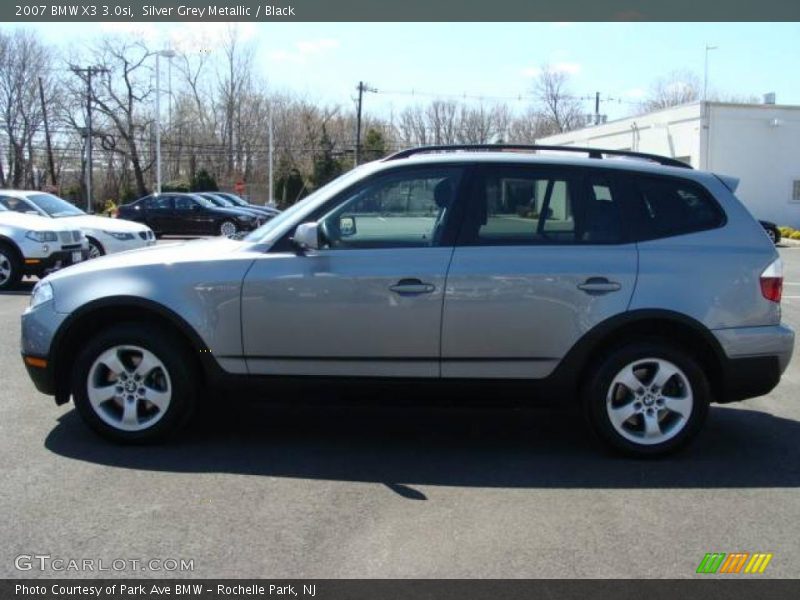 Silver Grey Metallic / Black 2007 BMW X3 3.0si