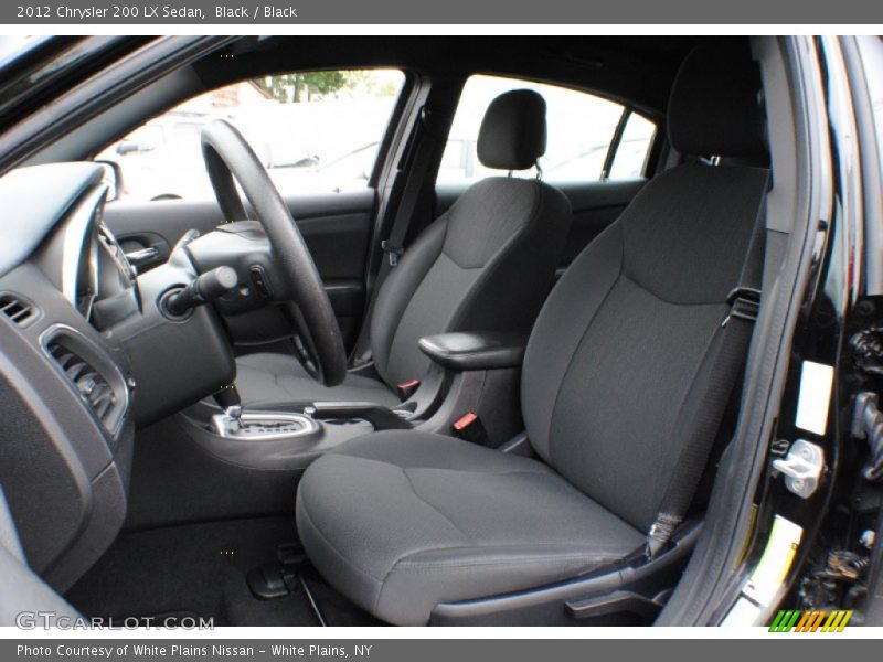 Black / Black 2012 Chrysler 200 LX Sedan