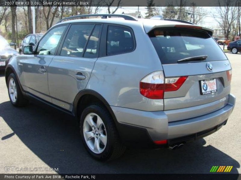 Silver Grey Metallic / Black 2007 BMW X3 3.0si