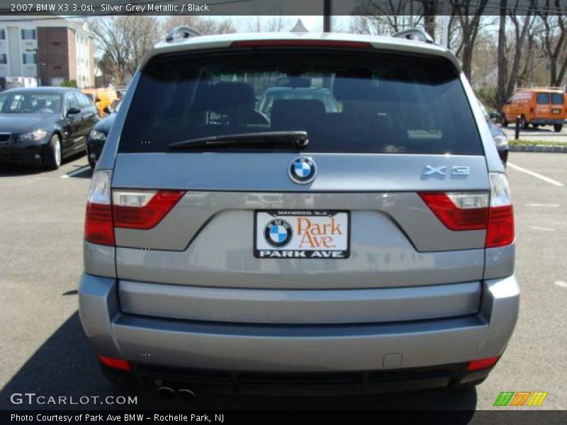 Silver Grey Metallic / Black 2007 BMW X3 3.0si
