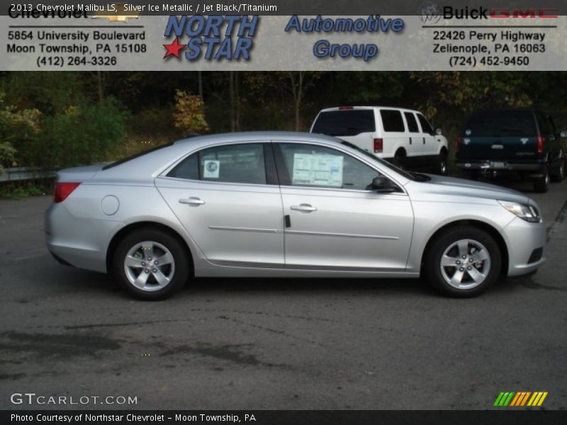 Silver Ice Metallic / Jet Black/Titanium 2013 Chevrolet Malibu LS