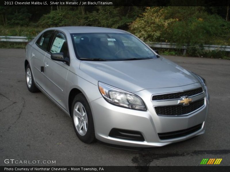 Silver Ice Metallic / Jet Black/Titanium 2013 Chevrolet Malibu LS