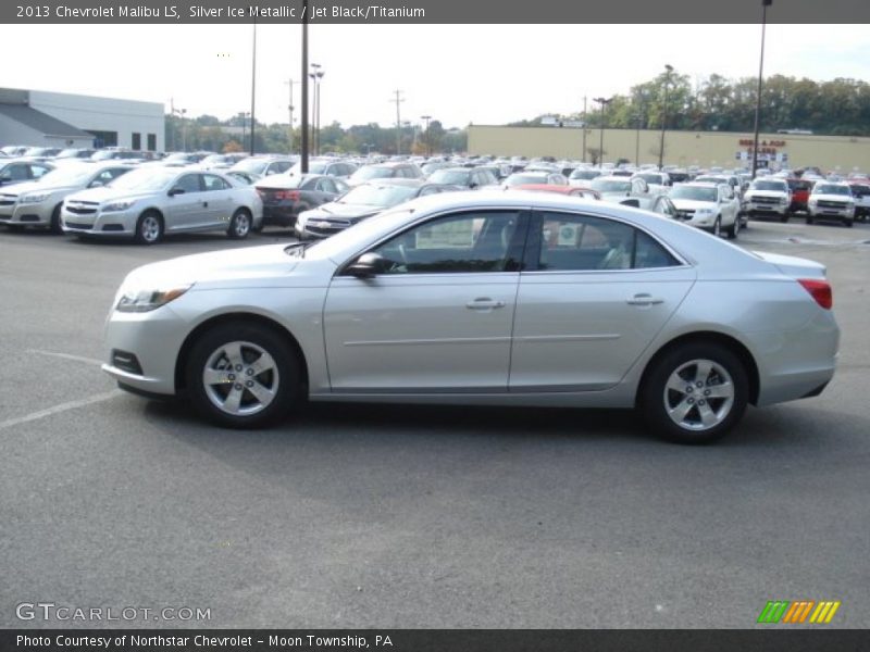 Silver Ice Metallic / Jet Black/Titanium 2013 Chevrolet Malibu LS