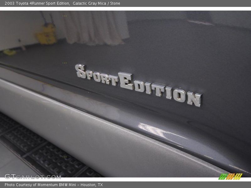 Galactic Gray Mica / Stone 2003 Toyota 4Runner Sport Edition
