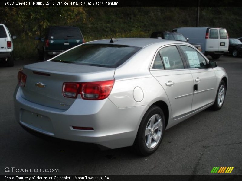 Silver Ice Metallic / Jet Black/Titanium 2013 Chevrolet Malibu LS