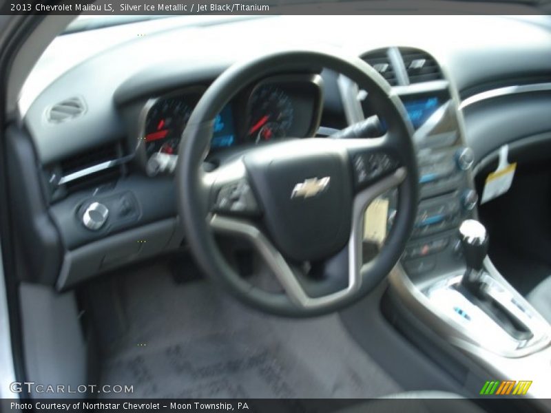 Silver Ice Metallic / Jet Black/Titanium 2013 Chevrolet Malibu LS