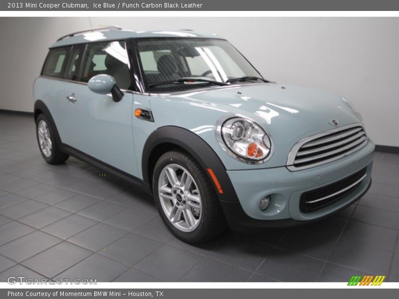 Ice Blue / Punch Carbon Black Leather 2013 Mini Cooper Clubman