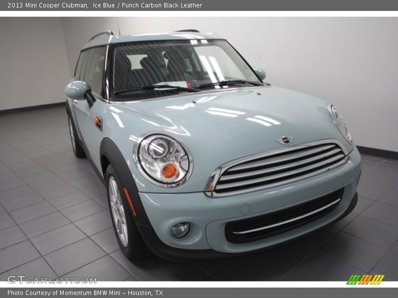 Ice Blue / Punch Carbon Black Leather 2013 Mini Cooper Clubman