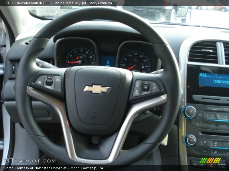 Silver Ice Metallic / Jet Black/Titanium 2013 Chevrolet Malibu LS
