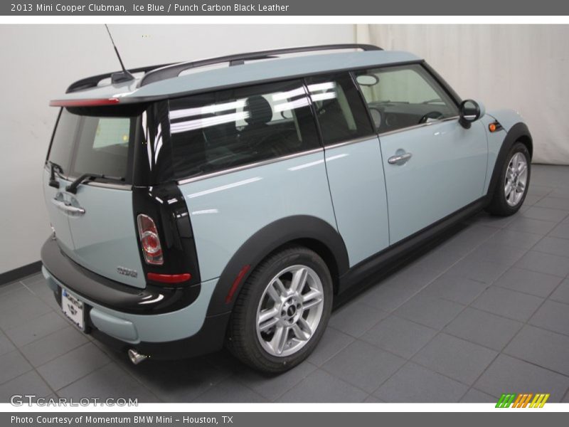 Ice Blue / Punch Carbon Black Leather 2013 Mini Cooper Clubman