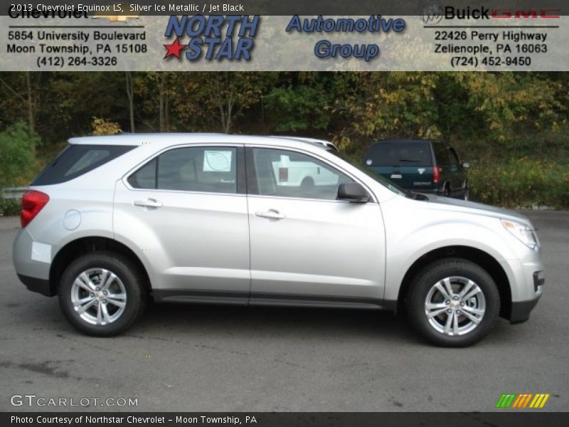 Silver Ice Metallic / Jet Black 2013 Chevrolet Equinox LS