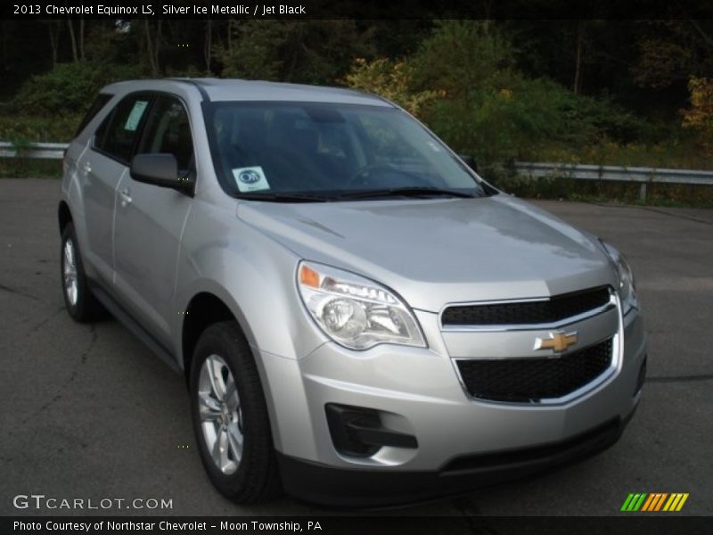 Silver Ice Metallic / Jet Black 2013 Chevrolet Equinox LS