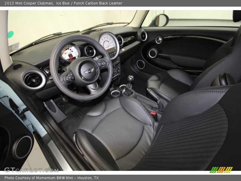  2013 Cooper Clubman Punch Carbon Black Leather Interior