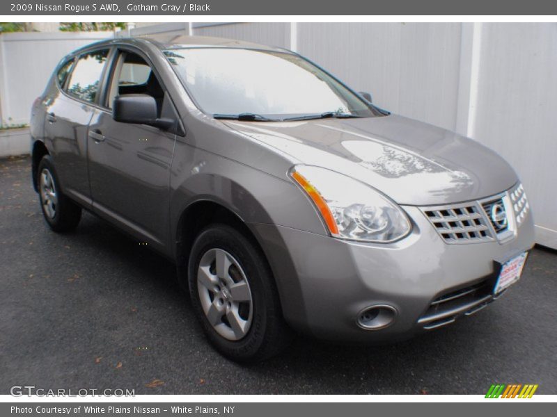 Gotham Gray / Black 2009 Nissan Rogue S AWD