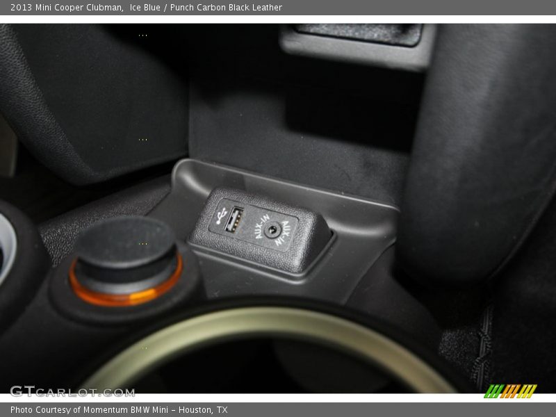 Ice Blue / Punch Carbon Black Leather 2013 Mini Cooper Clubman