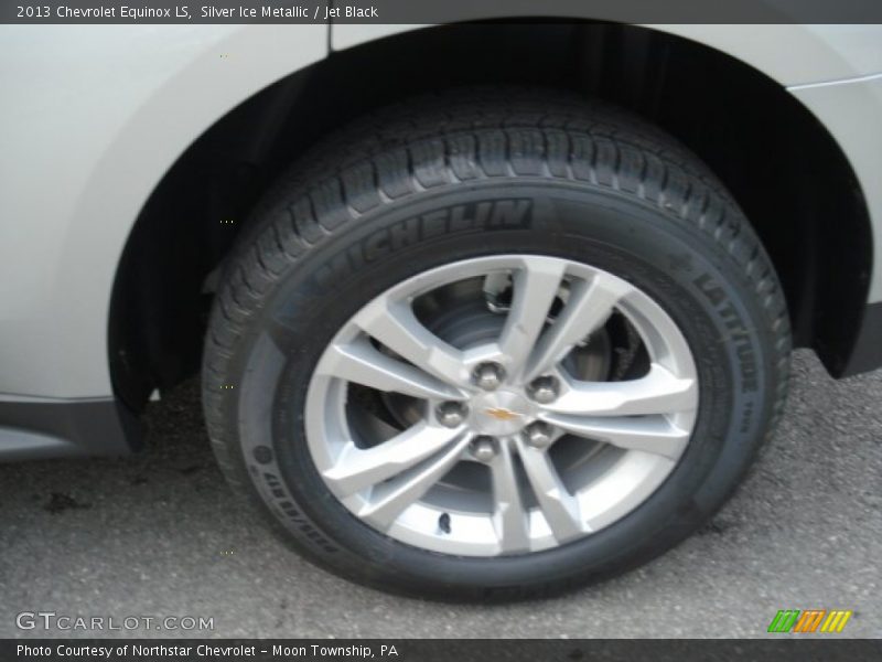 Silver Ice Metallic / Jet Black 2013 Chevrolet Equinox LS