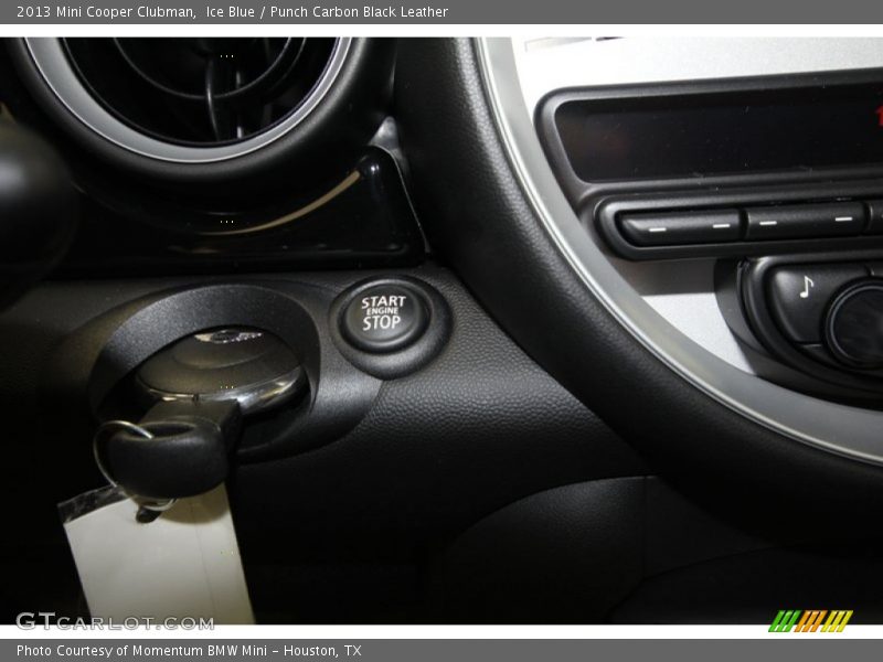 Ice Blue / Punch Carbon Black Leather 2013 Mini Cooper Clubman