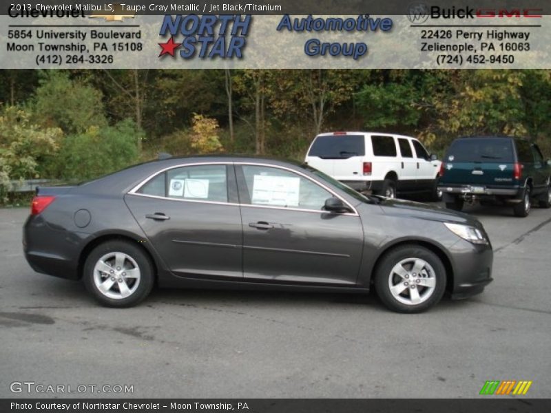 Taupe Gray Metallic / Jet Black/Titanium 2013 Chevrolet Malibu LS