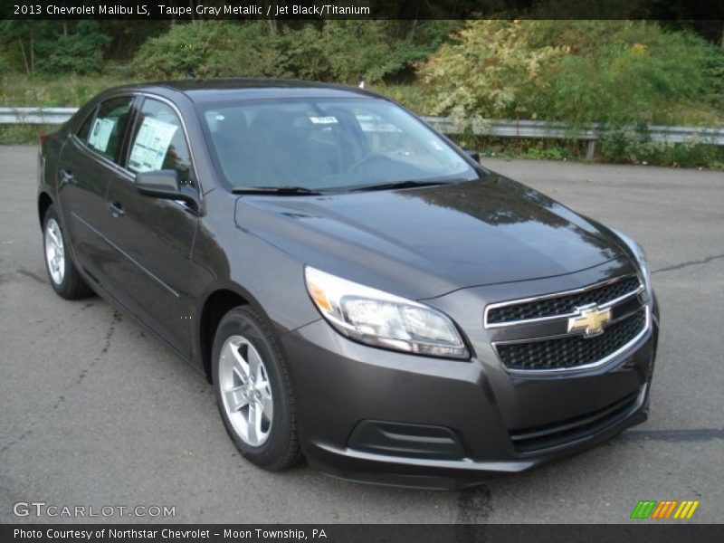 Taupe Gray Metallic / Jet Black/Titanium 2013 Chevrolet Malibu LS