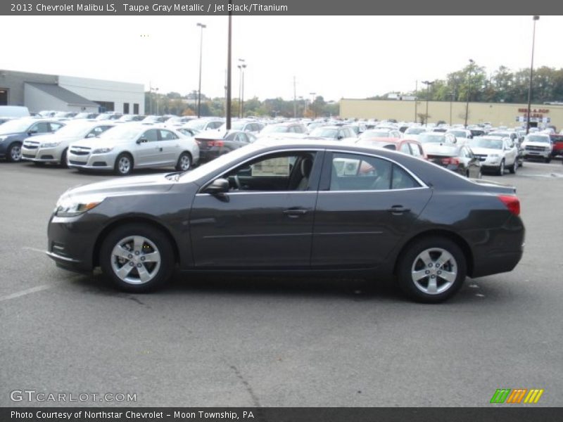 Taupe Gray Metallic / Jet Black/Titanium 2013 Chevrolet Malibu LS