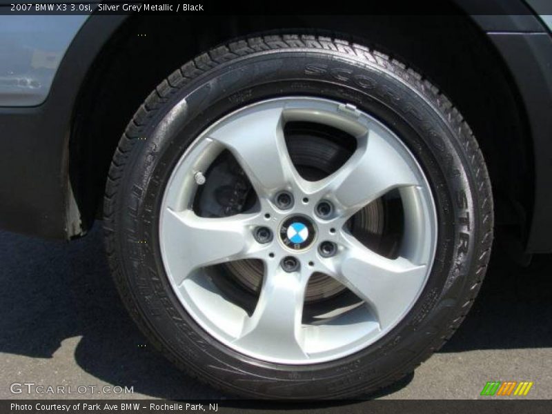 Silver Grey Metallic / Black 2007 BMW X3 3.0si