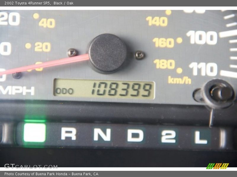 Black / Oak 2002 Toyota 4Runner SR5