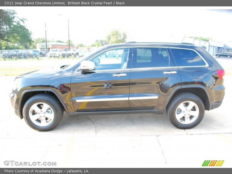 Brilliant Black Crystal Pearl / Black 2012 Jeep Grand Cherokee Limited