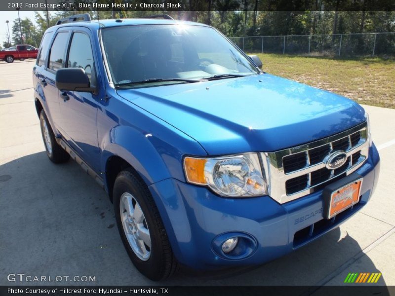 Blue Flame Metallic / Charcoal Black 2012 Ford Escape XLT