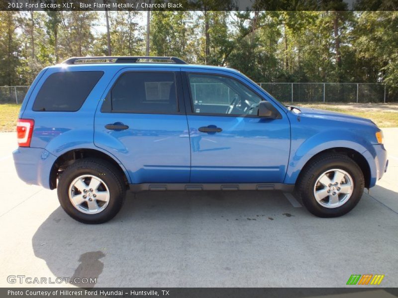 Blue Flame Metallic / Charcoal Black 2012 Ford Escape XLT