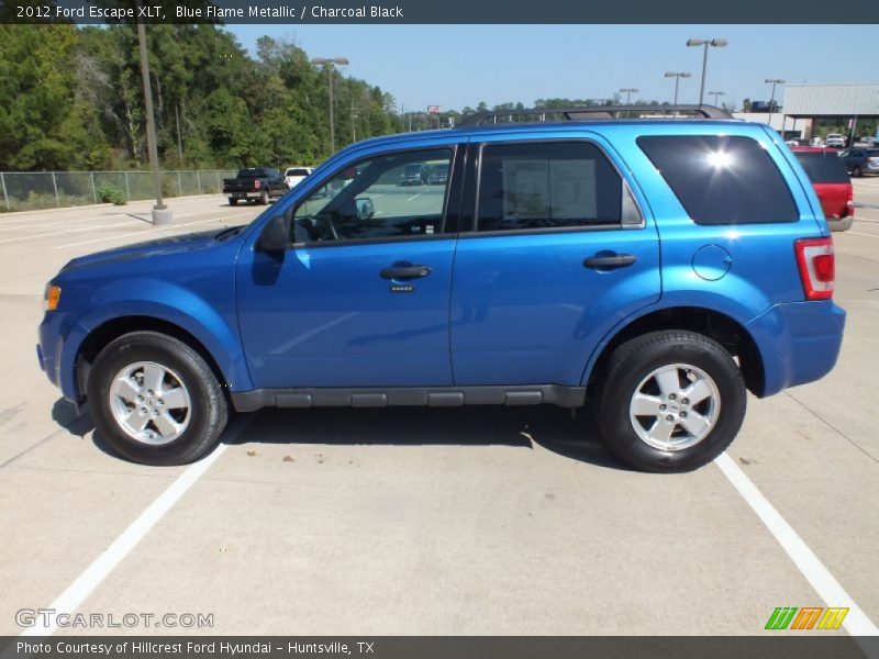 Blue Flame Metallic / Charcoal Black 2012 Ford Escape XLT