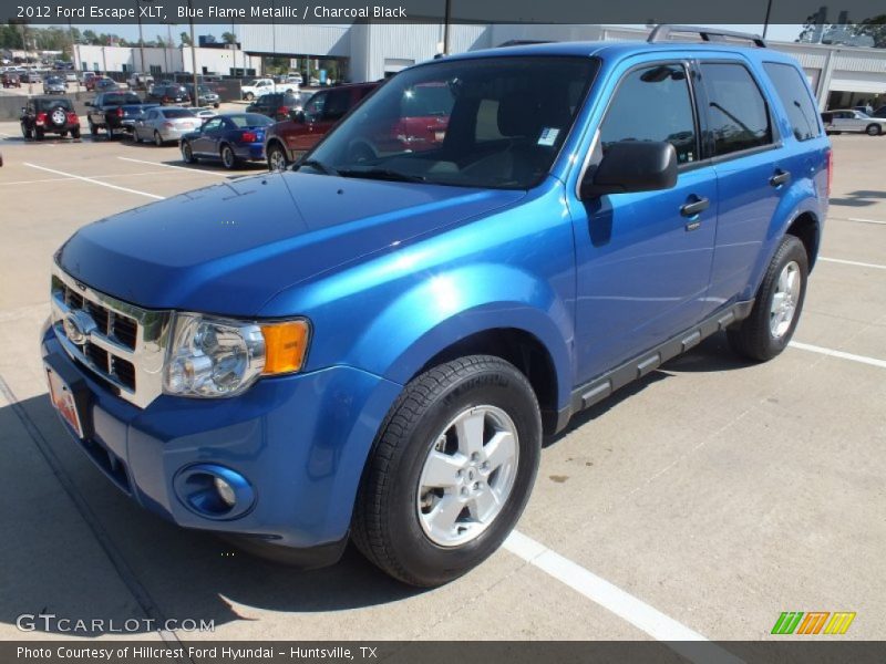 Blue Flame Metallic / Charcoal Black 2012 Ford Escape XLT