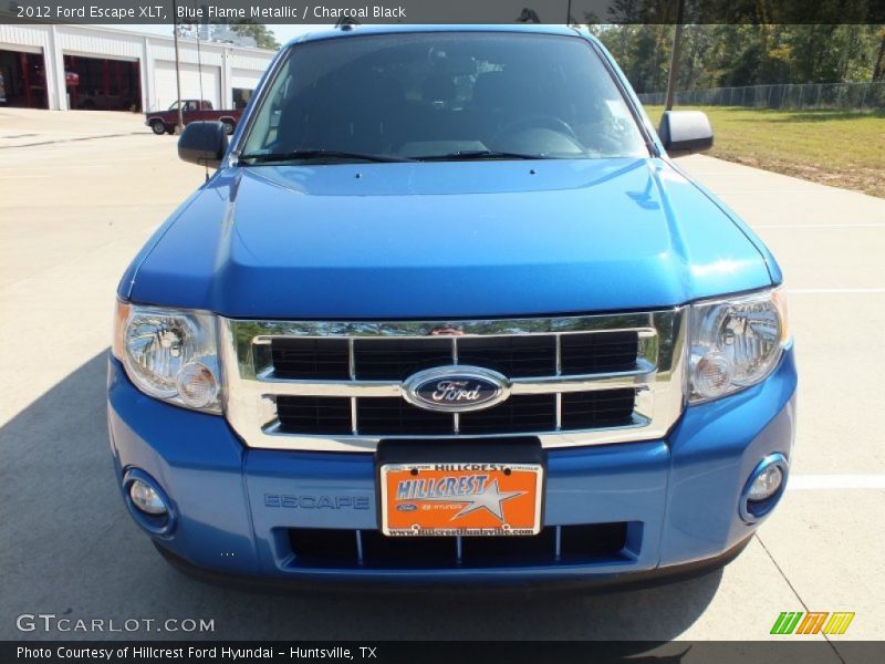 Blue Flame Metallic / Charcoal Black 2012 Ford Escape XLT