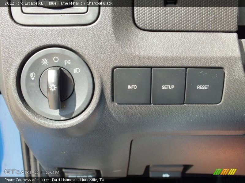 Blue Flame Metallic / Charcoal Black 2012 Ford Escape XLT
