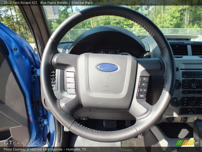 Blue Flame Metallic / Charcoal Black 2012 Ford Escape XLT
