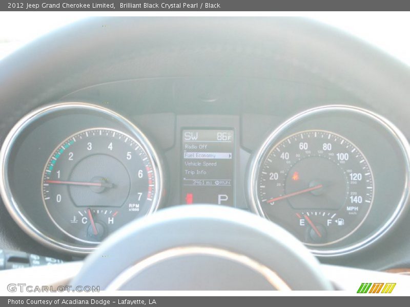 Brilliant Black Crystal Pearl / Black 2012 Jeep Grand Cherokee Limited