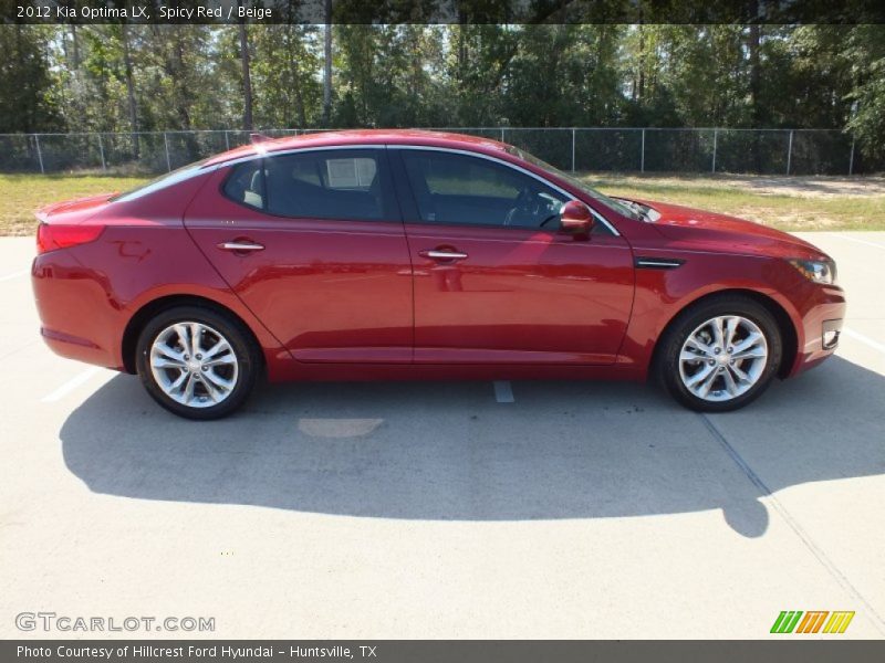 Spicy Red / Beige 2012 Kia Optima LX