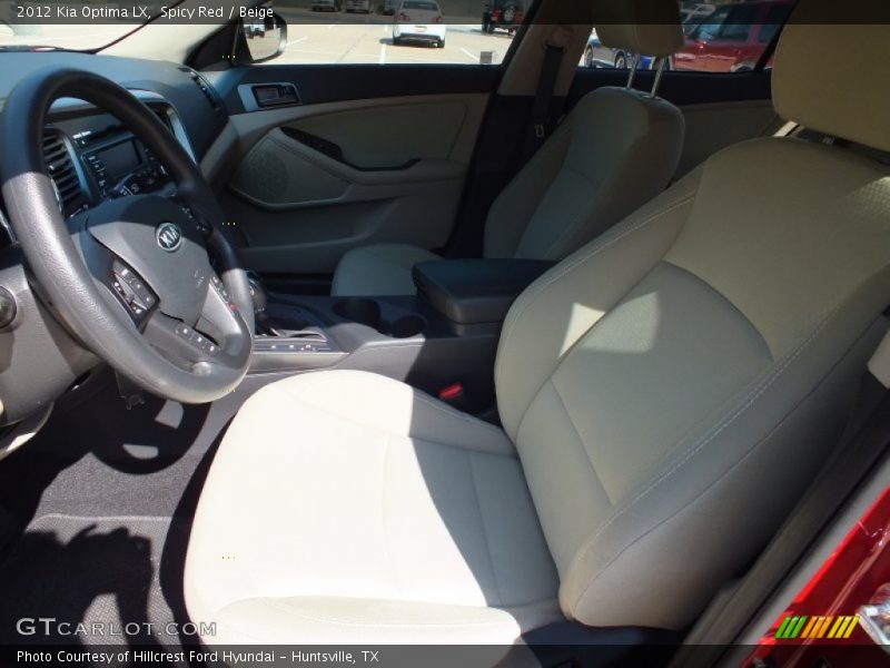 Spicy Red / Beige 2012 Kia Optima LX