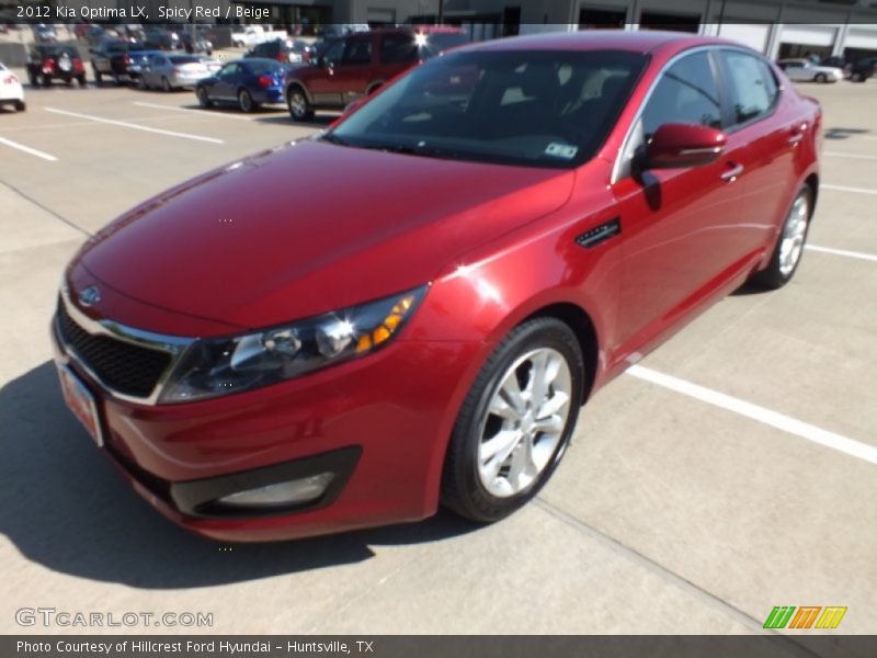 Spicy Red / Beige 2012 Kia Optima LX