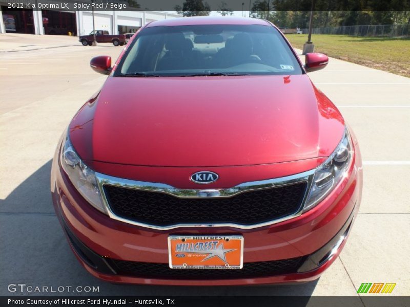 Spicy Red / Beige 2012 Kia Optima LX