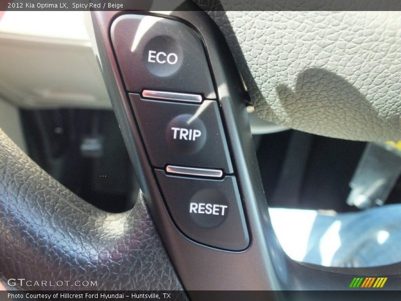 Spicy Red / Beige 2012 Kia Optima LX