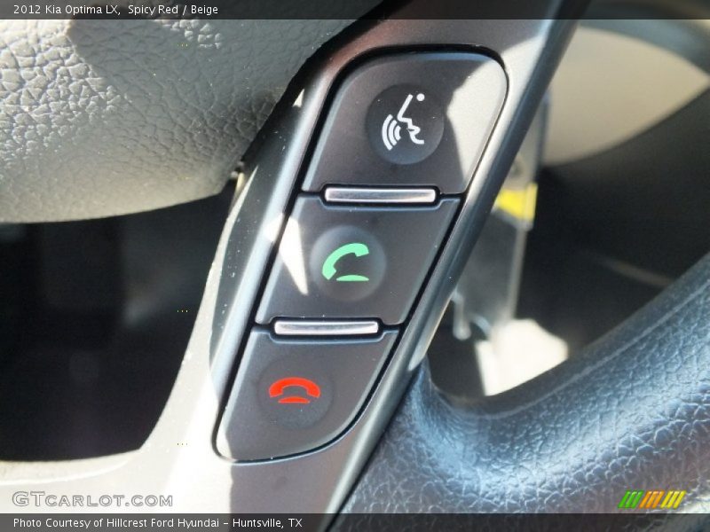 Spicy Red / Beige 2012 Kia Optima LX
